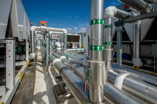 rooftop hvac system for large office building.