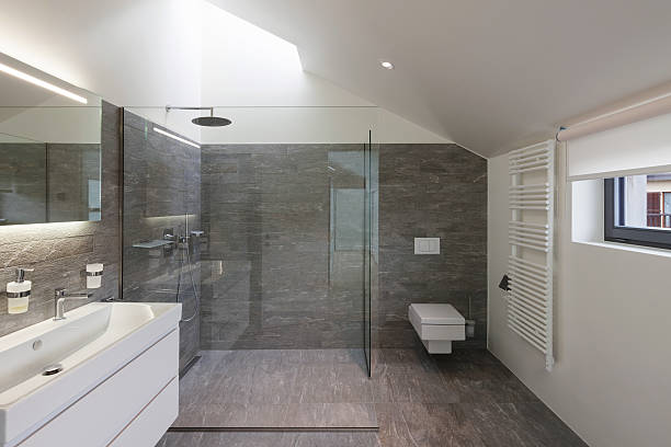 interior of a house, bathroom modern design